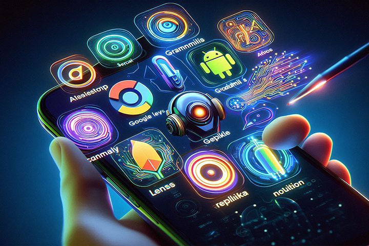 Best AI-Powered Android Apps 2026 including ChatGPT, Grammarly, Google Lens, Replika, and Notion