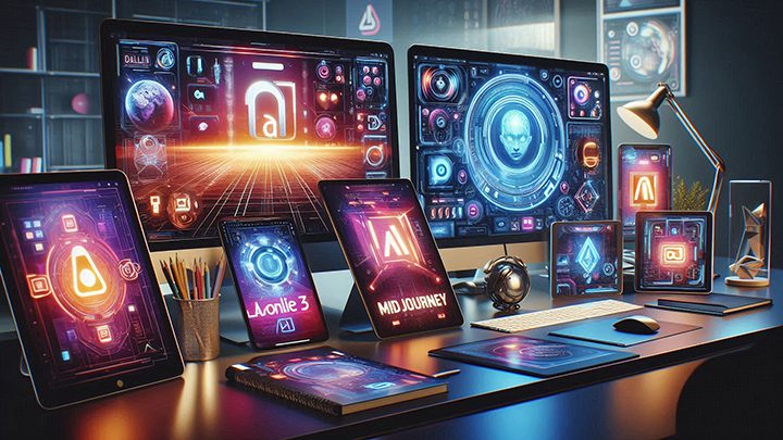 Featured image showing logos of top AI image creation tools